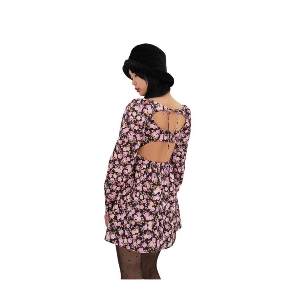 For Love & Lemons For Victorias Secret Floral Empire Waist Dress M $254 MSRP NWT - Picture 3 of 11